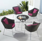 Good Quality New Design Synthetic Rattan Aluminum Furniture Outdoor Garden Coffee Set (YT940-1)