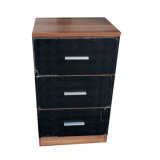 New Ready Assemble Narrow Chest 3 Drawer Bedside Cabinet