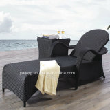 New Design Hotel Furniture Swimming Pool Side Lounge with Adjust Back Chaise Lounge Set (YT269)