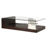 Glass Top Antique Wooden Brass Coffee Tables