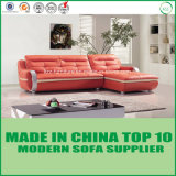 Divaani Modern Genuine Leather Corner Sofa Bed
