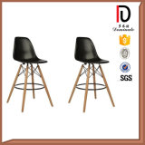 Colored High Wooden Leg Plastic Eames Chair