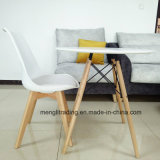 Beech Wood Leg Cross Style Tulip Plastic Chair