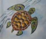 Wholesale Handmade Canvas Wall Art Turtoise Oil Painting for Home Decor