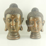 Religious Craft Resin Buddha Head Figurine