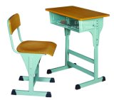 High Quality School and Wooden Furniture, Adjustable Student Desk and Chair