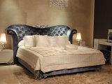 Antique Bedroom Fruniture Princess Bed Fabric Modern Bed (LS-411)