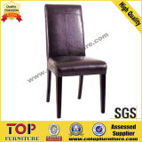 Metal Comfortable Black Leather Dining Chair