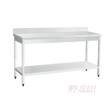Italy Style Commerical Kitchen Working & Preparing Table with Backsplash