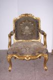 Luxury Carving Flower Chair/Goldleaf Carving Chair/Dining Chair/Restaurant Chair (GL-GL00123)