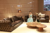 Living Room Villa Furniture Leather Sofa