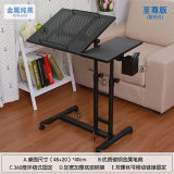 Computer Stand Laptop Desk Cart with Pen Holder and Casters