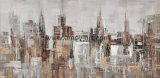 Abstract City Landscape Oil Paintings on Canvas for Home Decoration