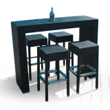 Modern Cheap Nice Rattan Bar Tables and Chair Furniture Set
