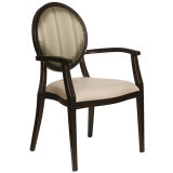 Wholesale White Stackable Round Back Wood Wedding Chair