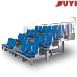 China CE Durable Public Furniture Sports Waiting Chairs Wood Armrest Indoor Heavy Duty Telescopic Seating System