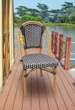 Outdoor Patio Leisure Home Hotel Office Flat Wicker Aluminum Bamboo Dining Chair (7361)