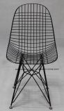 Replica Metal Restaurant Knock Down Black Wire Eames Side Chair