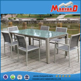 Garden Furniture Aluminium Table 7 PCS Dining Table and Chair Set