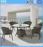 Outdoor Wicker Furniture Round PE Rattan Dining Set Table and Chairs