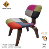 Classical Furniture Molded Plywood Dark Walnut Chair (GV-LCW 007)