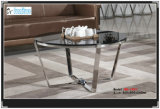 Modern Table with Temper Glass Top Steel Leg (WG-1507)