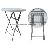 Outdoor Commercial Round Plastic Bar Height Folding Cocktail Table (JY-T15)