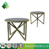 2017 Latest Fashion Top Design Glass Top Table for Restaurant