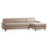 Arabic Soft Colour Living Room Sleeper Fabric Sectional Corner Sofa