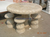 Marble Statue Stone Carving Marble Table Chair for Patio
