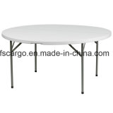 Diameter 60'' White Color HDPE Folding Round Table (CGT1613)