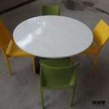 Elegant Smooth Surface Round Artificial Stone Dining Tables