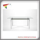Fashion Tempered Glass Dining Table Dt100