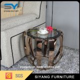 Popular Crystal Marble Top Round Side Table