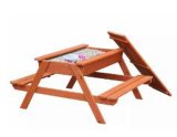 Sand Table, Playing Table, Outdoor Wooden Sandpit with Lid