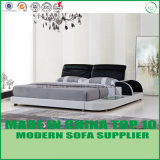 Modern Simple Bedroom Furniture Leather Double Bed
