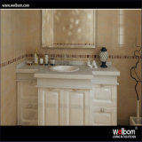 Welbom European Style Solid Wood Mirrored Bathroom Vanity Cabinet