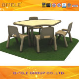 School Children Wooden Table with Stainless Steel Table Leg (IFP-029)