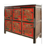 Antique Tibetan Cabinet with 4 Doors Lwb930