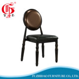 High Quality Genuine Leather Round Back Dining Chair for Sales