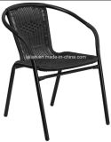 Various Color PE Rattan Indoor-Outdoor Restaurant Stack Chair (LL-0024)