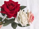 Real Touch Silk Artificial Flowers Fake Rose Flowers for Wedding Home Decoration
