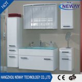 New Design PVC Waterproof Bathroom Wall Cabinet with Glass Basin
