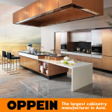 Hot Sale Oppein Gold Metal Foil Kitchen Cabinet (OP14-067)