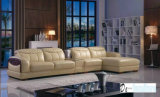 Brown Color Leather Sofa, L Shape Sofa (K8006)
