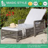 Rattan Sunlounger Elegant Sun Bed Leisure Daybed Special Weaving Sun Lounge (Magic Style)