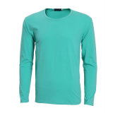 Wholesale Comfortable Pure Colour Men Long Sleeve T-Shirt Top