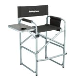 Tall Director Chair Collapsible with Side Table Cup Holder