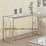 Modern Extension Black Painting Tempered Glass Dining Table