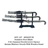 Letter Opener Japanese Samurai Katana Swords Snake Handle Crafts Jot-127